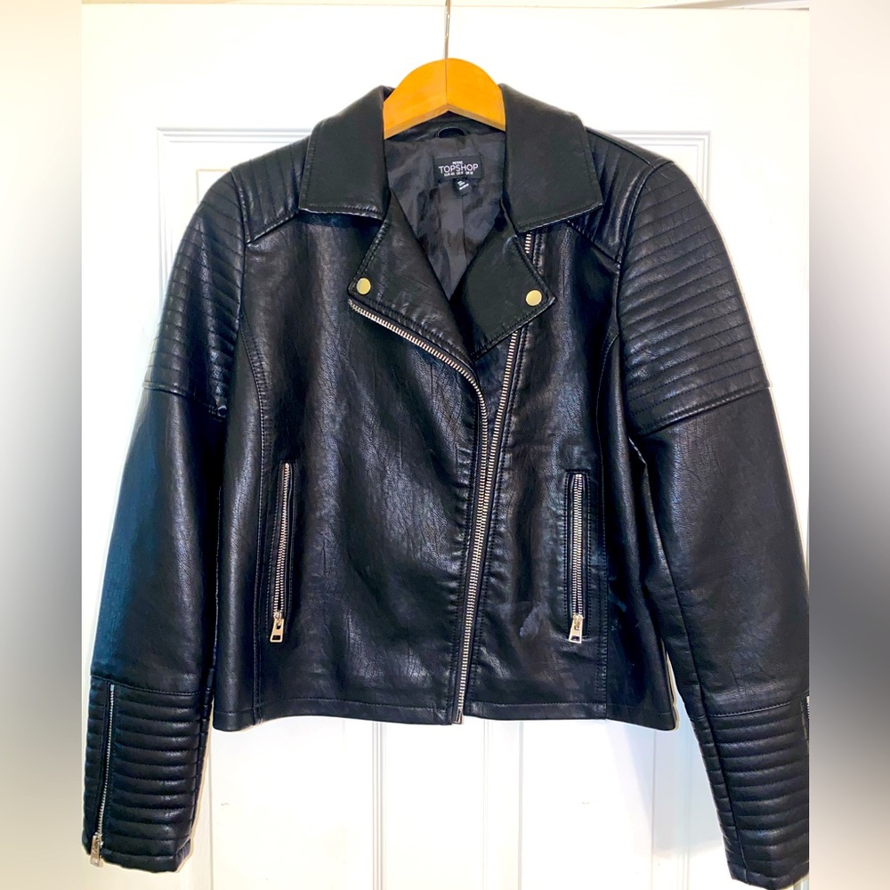 TopShop leather biker jacket